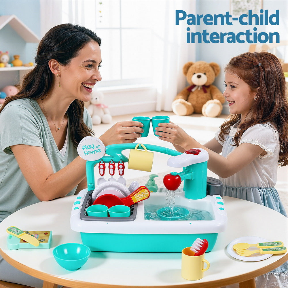 Kids Kitchen Pretend Sink Dishwasher Toy