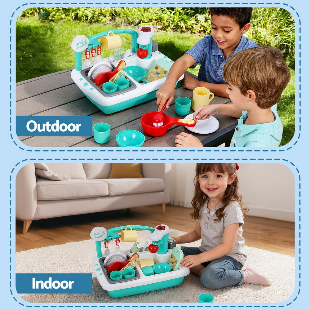 Kids Kitchen Pretend Sink Dishwasher Toy