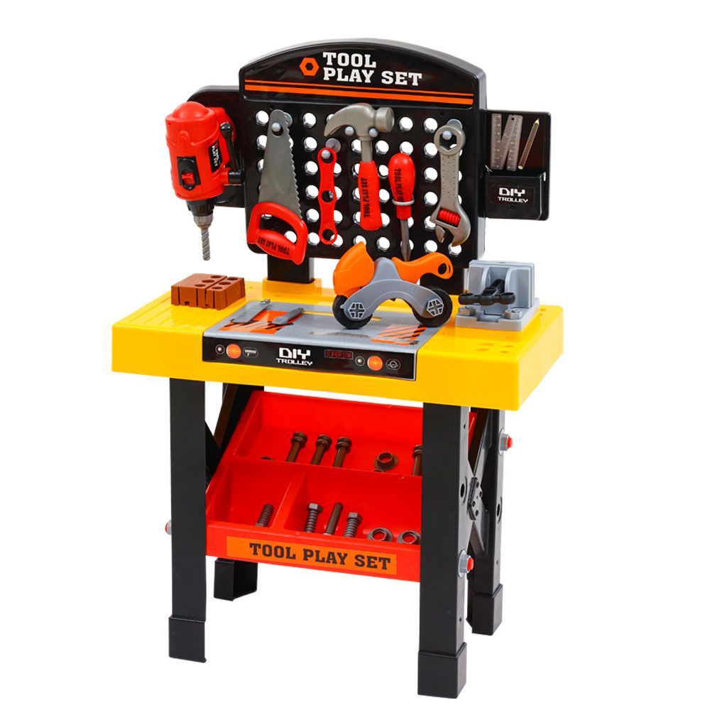 Kids Pretend Workbench inc. Tools 54 Piece