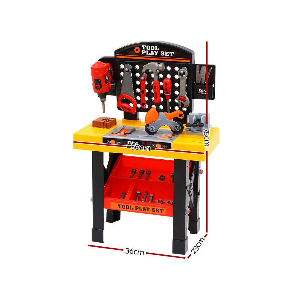 Kids Pretend Workbench inc. Tools 54 Piece