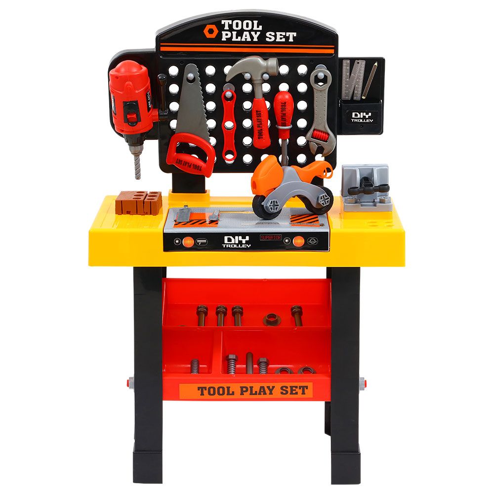 Kids Pretend Workbench inc. Tools 54 Piece