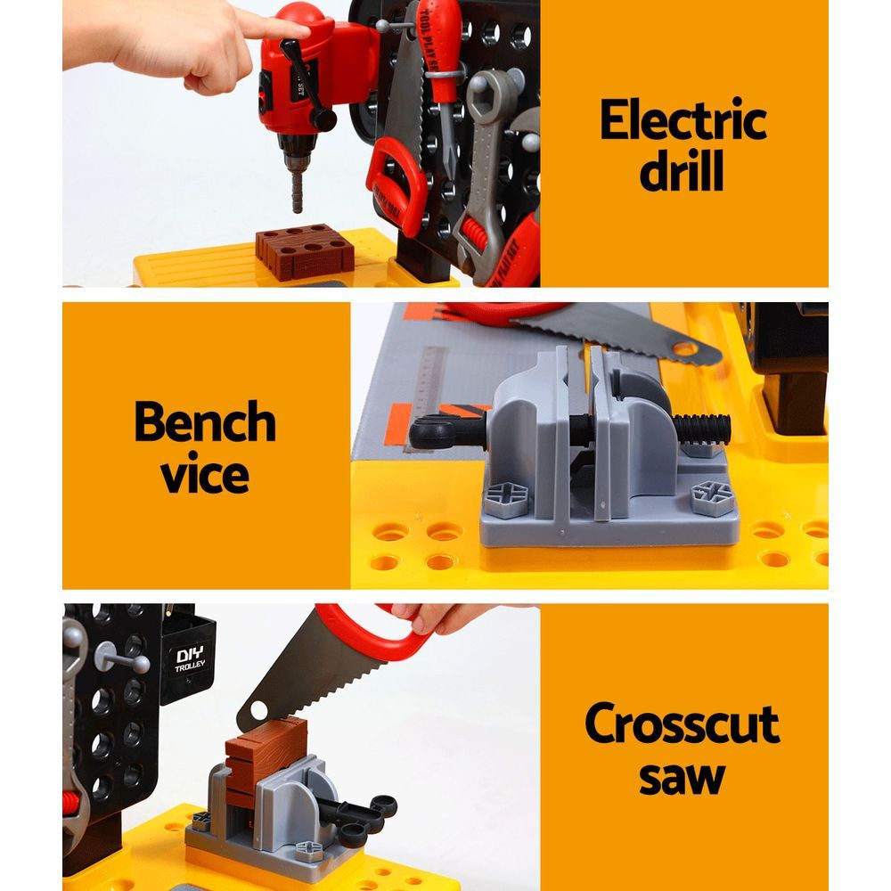 Kids Pretend Workbench inc. Tools 54 Piece