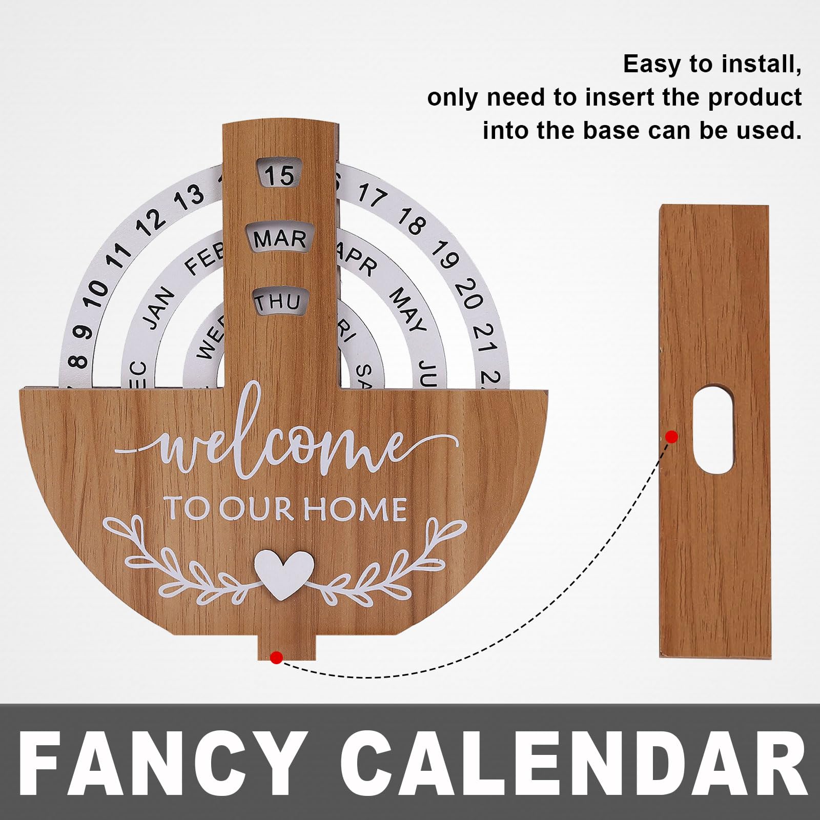 Wooden Calendar - Home Decor