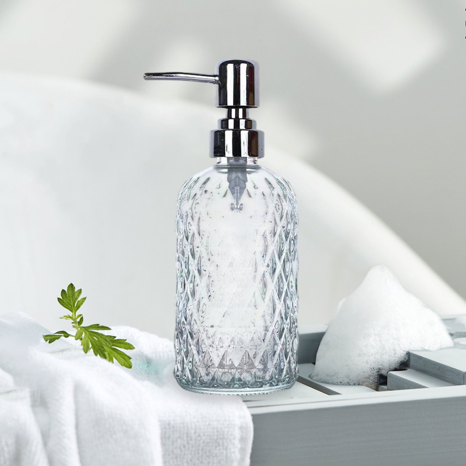 Glass Soap Dispenser 15 Oz