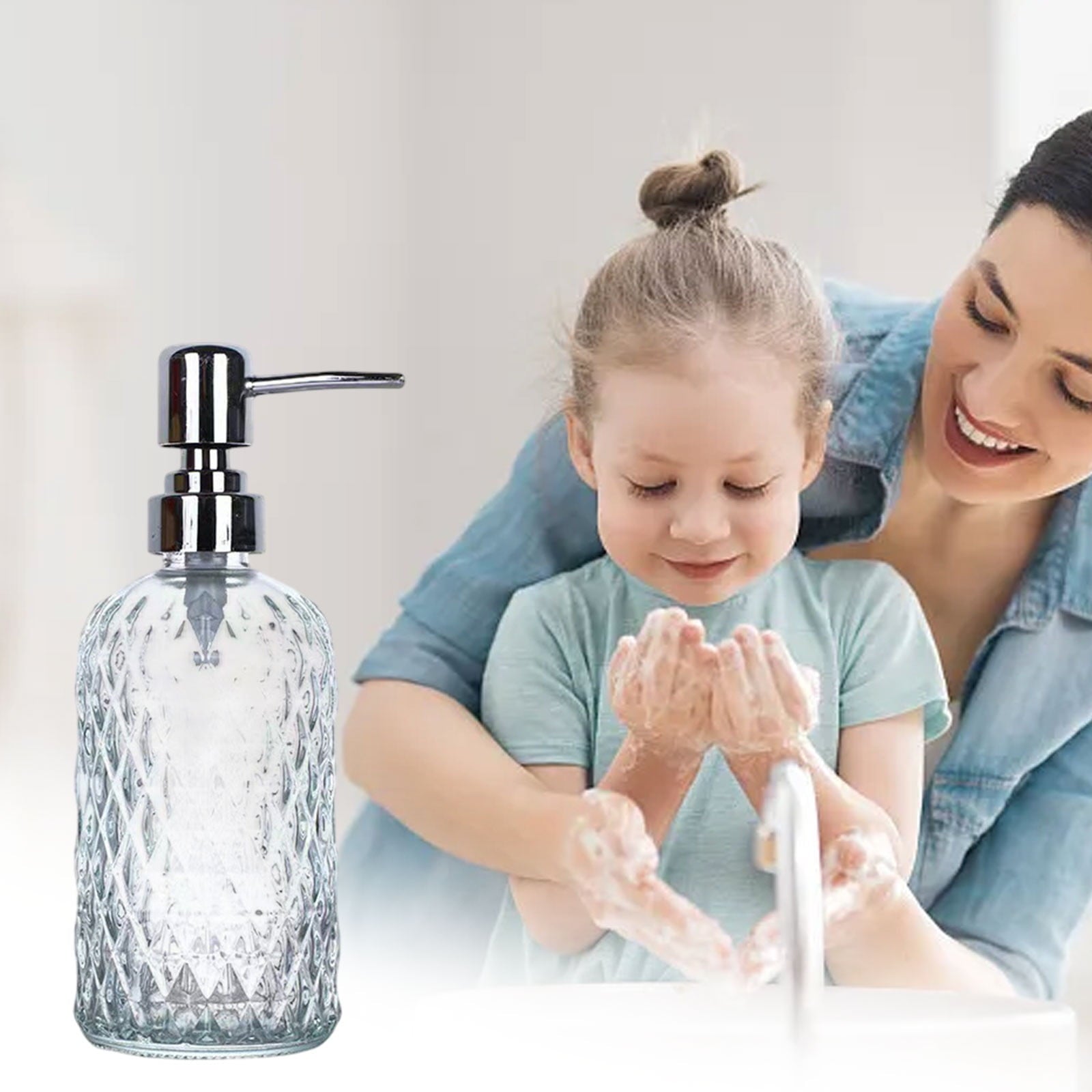 Glass Soap Dispenser 15 Oz