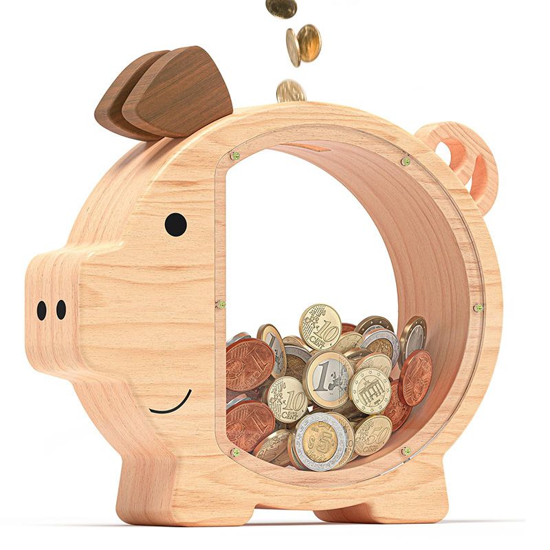 Wooden Piggy Bank