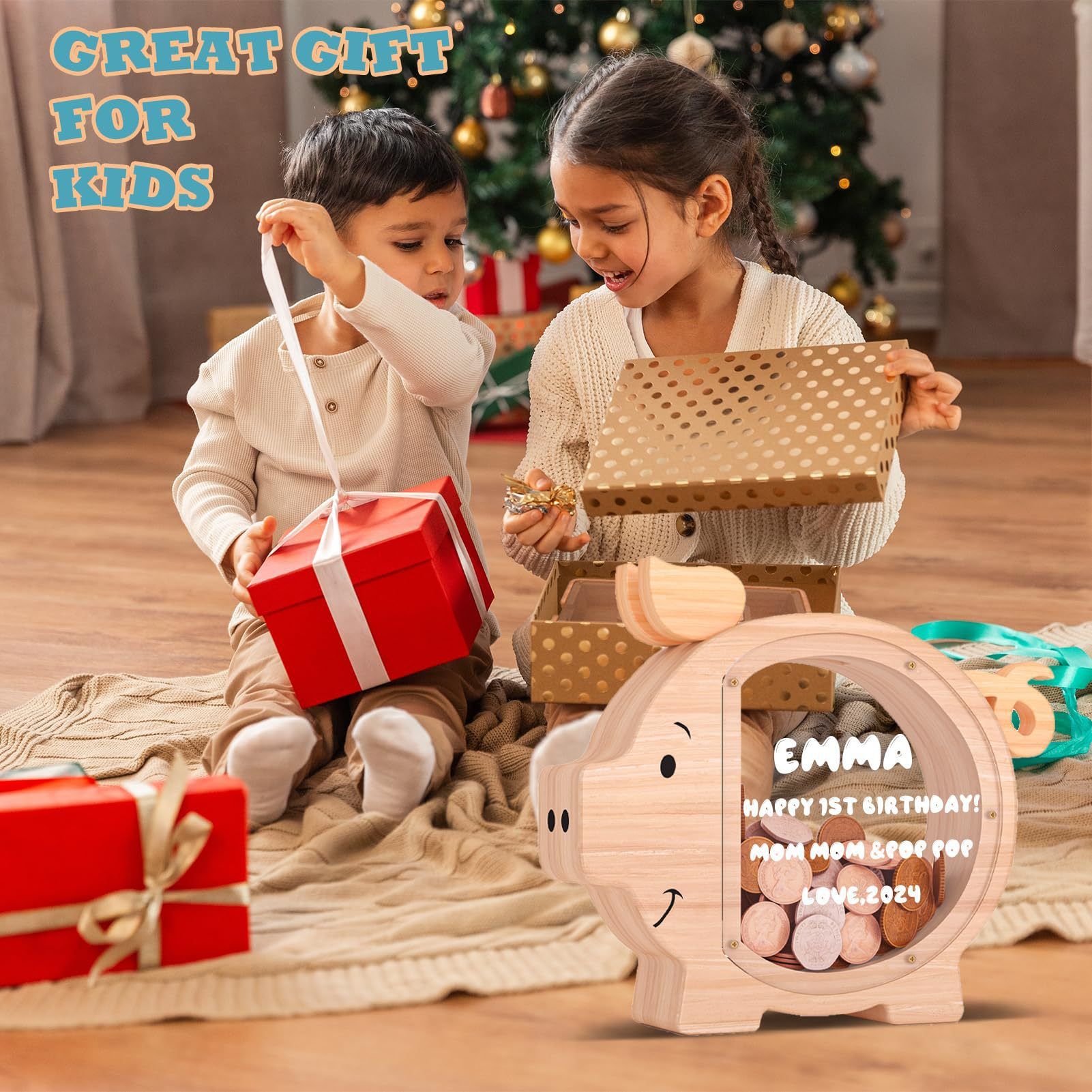 Wooden Piggy Bank