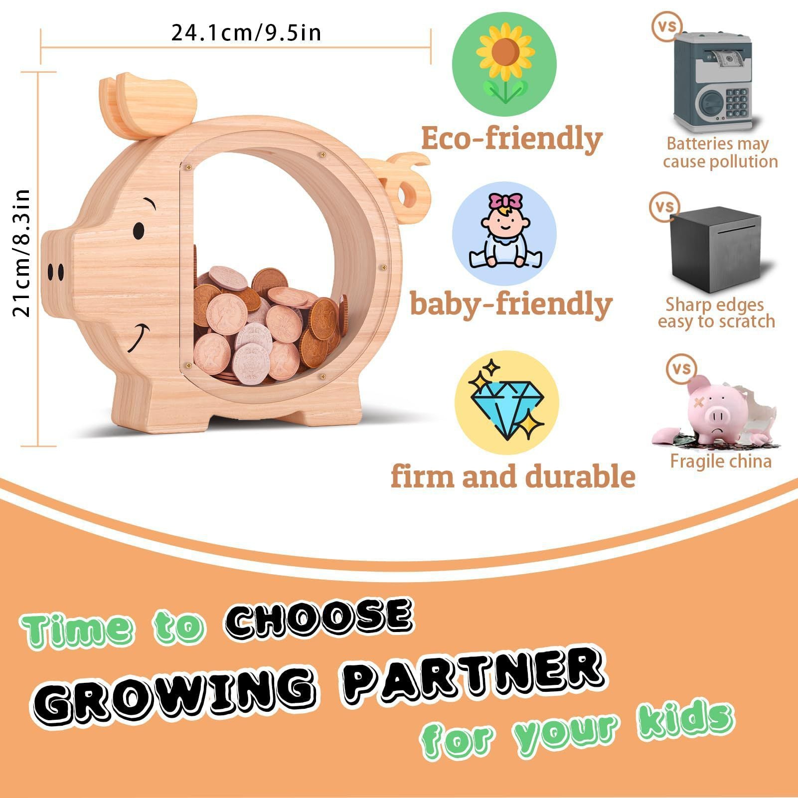 Wooden Piggy Bank