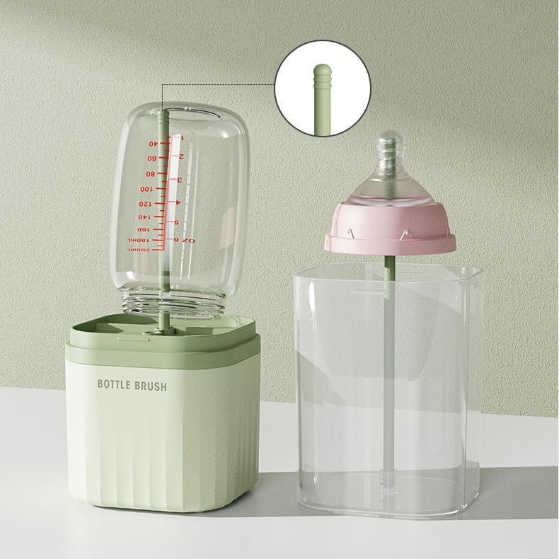Baby Bottle Cleaning Brush Set - Green