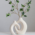 Ceramic Set of 2 Creative White Vases